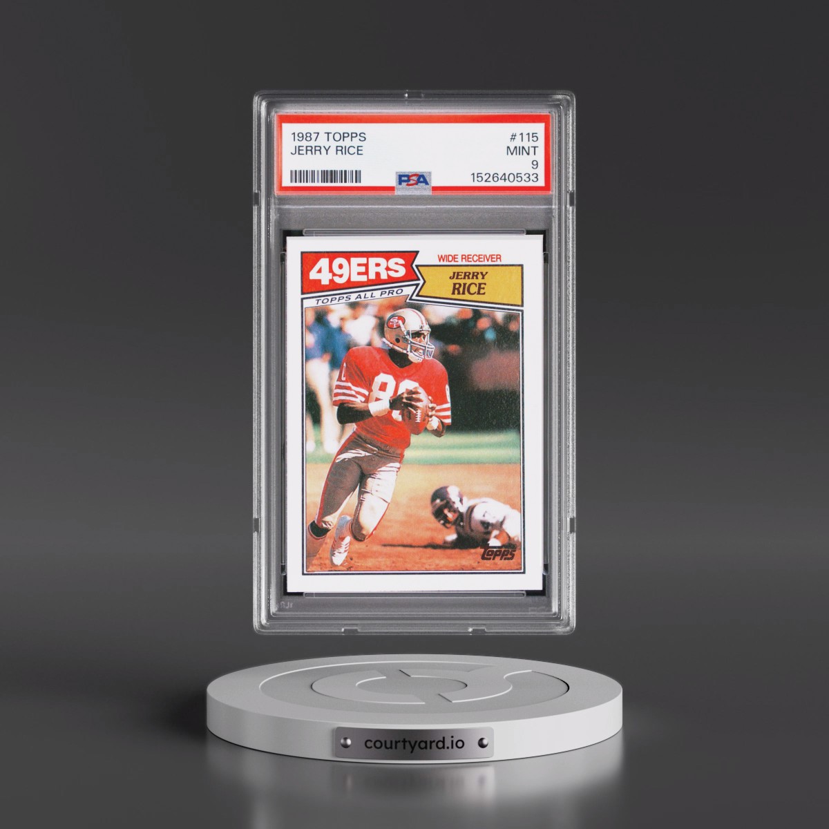 1987 Topps #115 Jerry Rice (PSA 9 MINT)