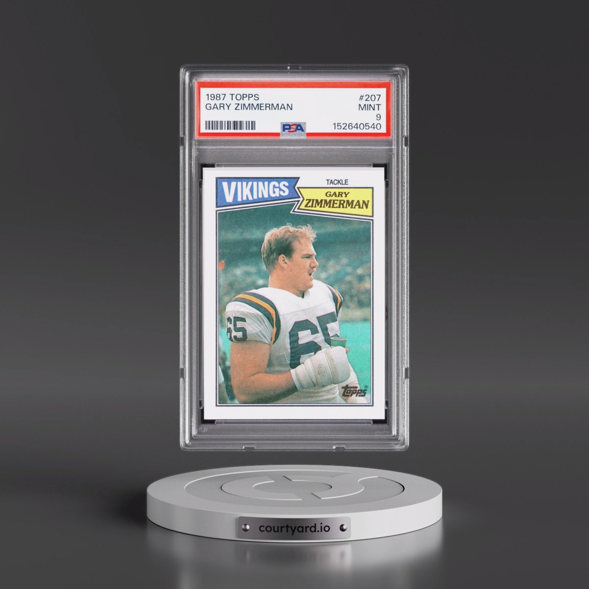 1987 Topps #207 Gary Zimmerman (PSA 9 MINT)