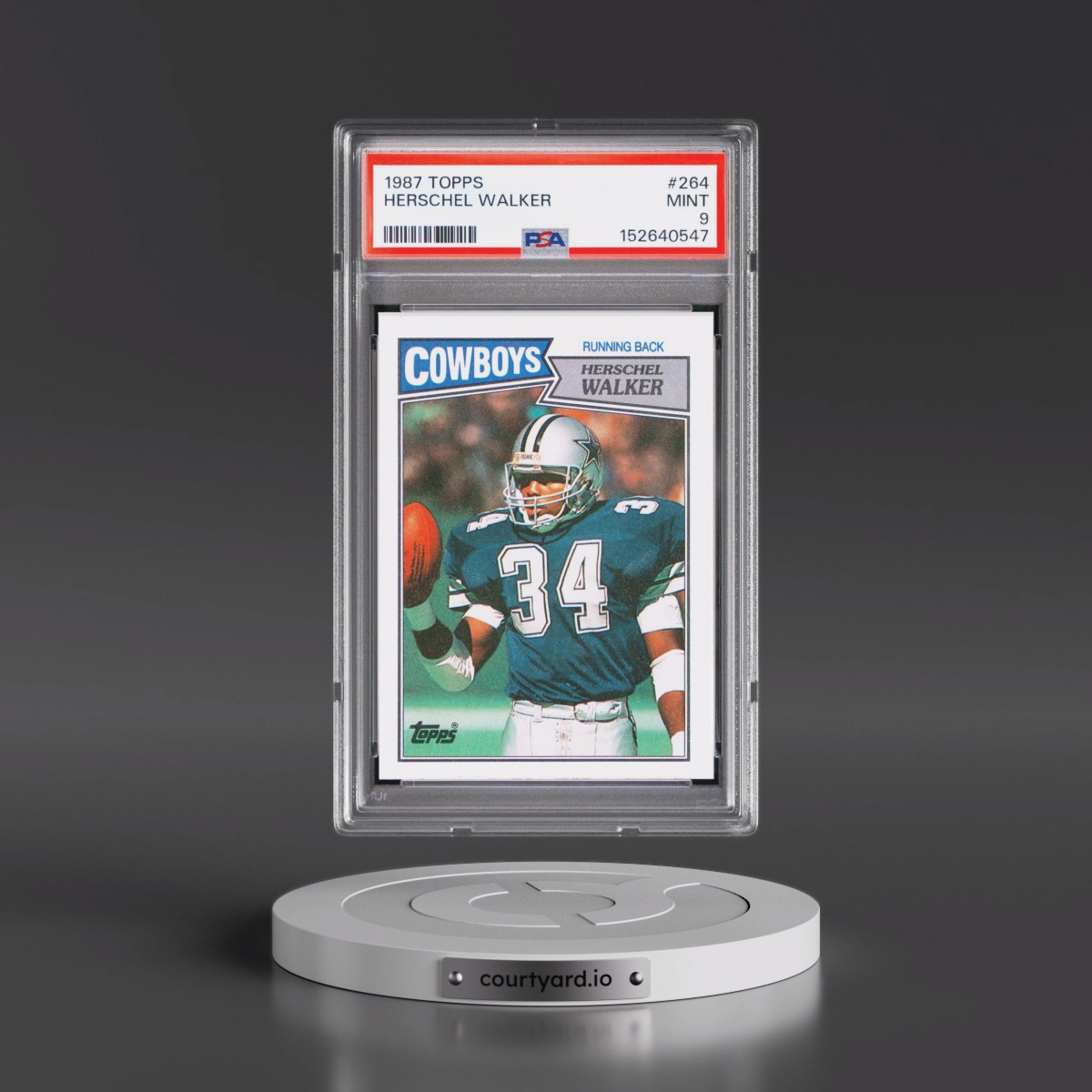 1987 Topps #264 Herschel Walker (PSA 9 MINT)