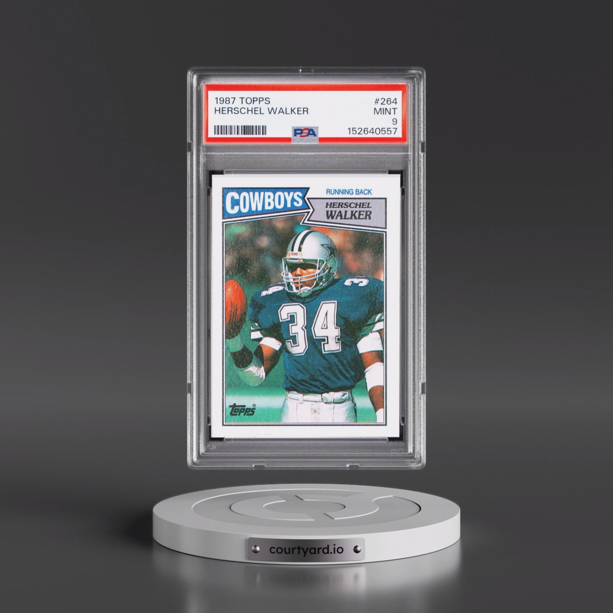 1987 Topps #264 Herschel Walker (PSA 9 MINT)