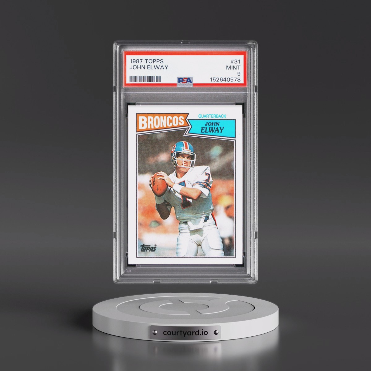 1987 Topps #31 John Elway (PSA 9 MINT)