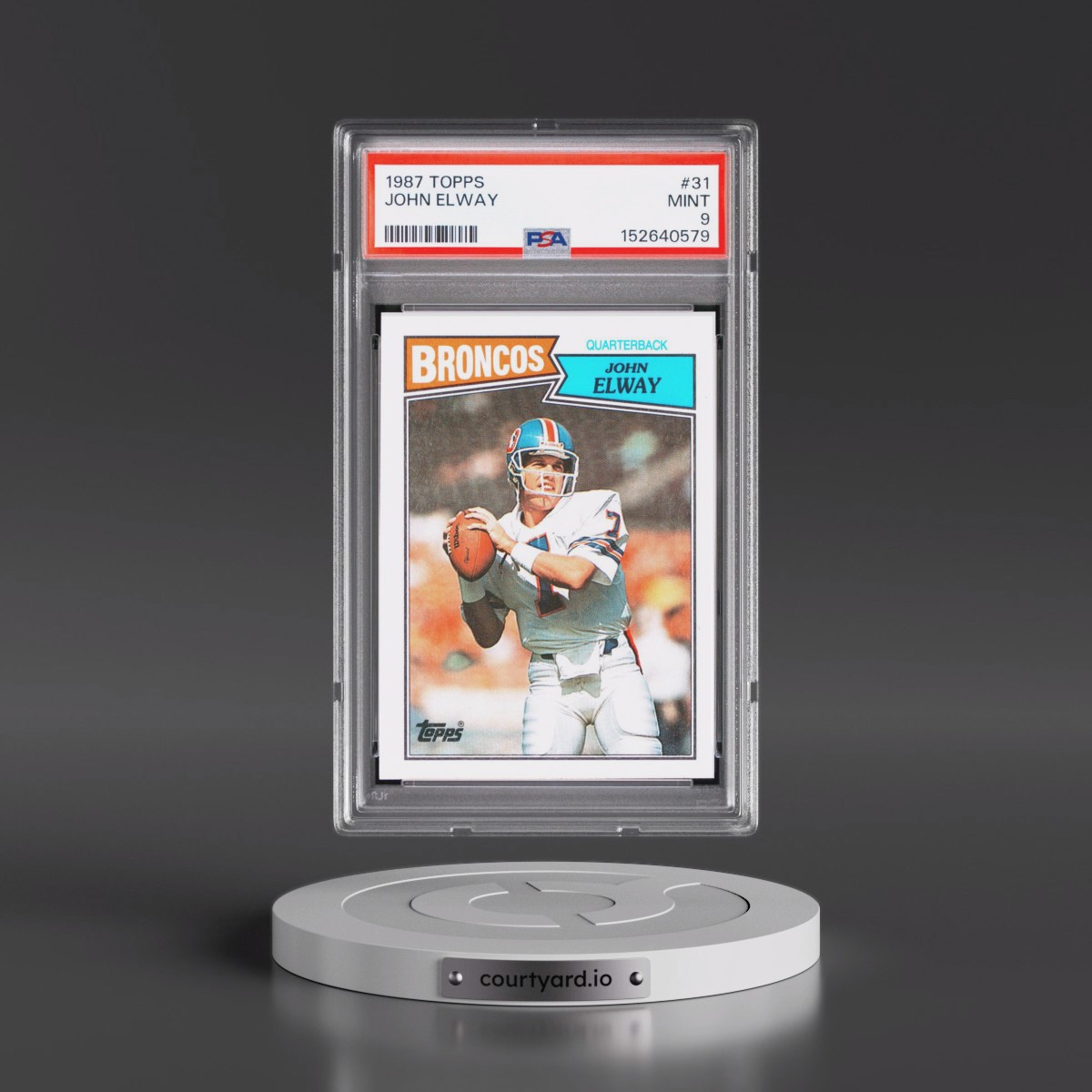 1987 Topps #31 John Elway (PSA 9 MINT)