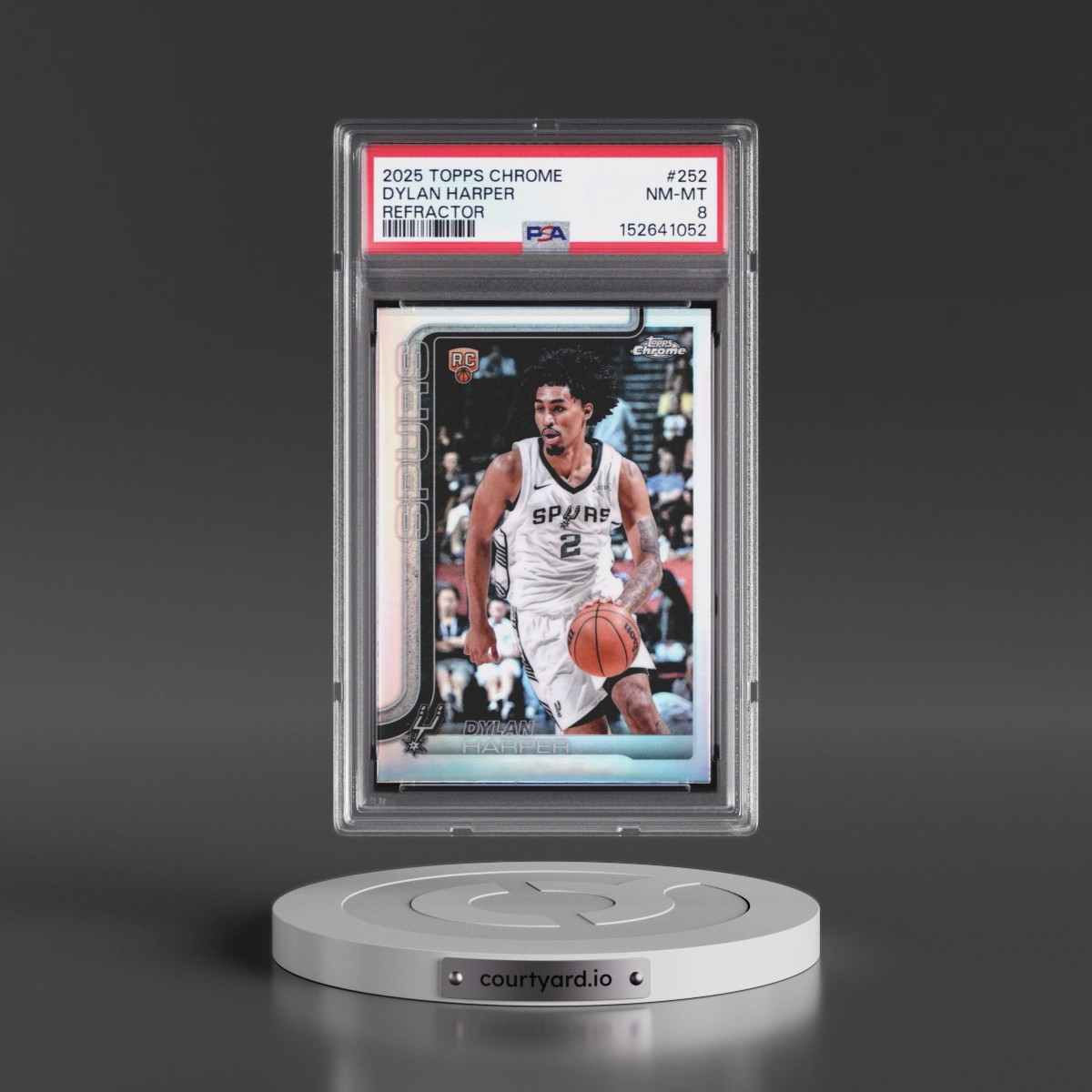 2025 Topps Chrome #252 Dylan Harper - Refractor (PSA 8 NM-MT)