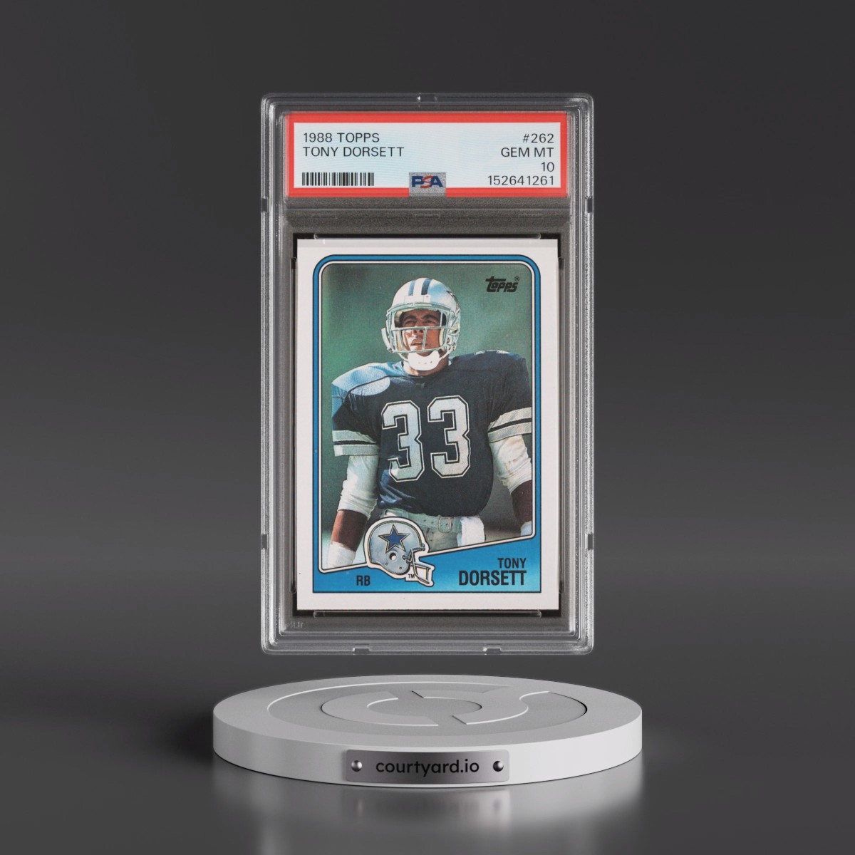 1988 Topps #262 Tony Dorsett (PSA 10 GEM MINT)