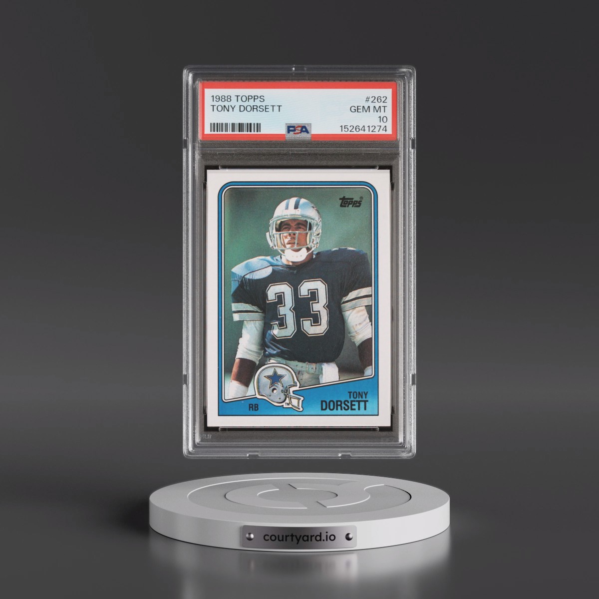 1988 Topps #262 Tony Dorsett (PSA 10 GEM MINT)
