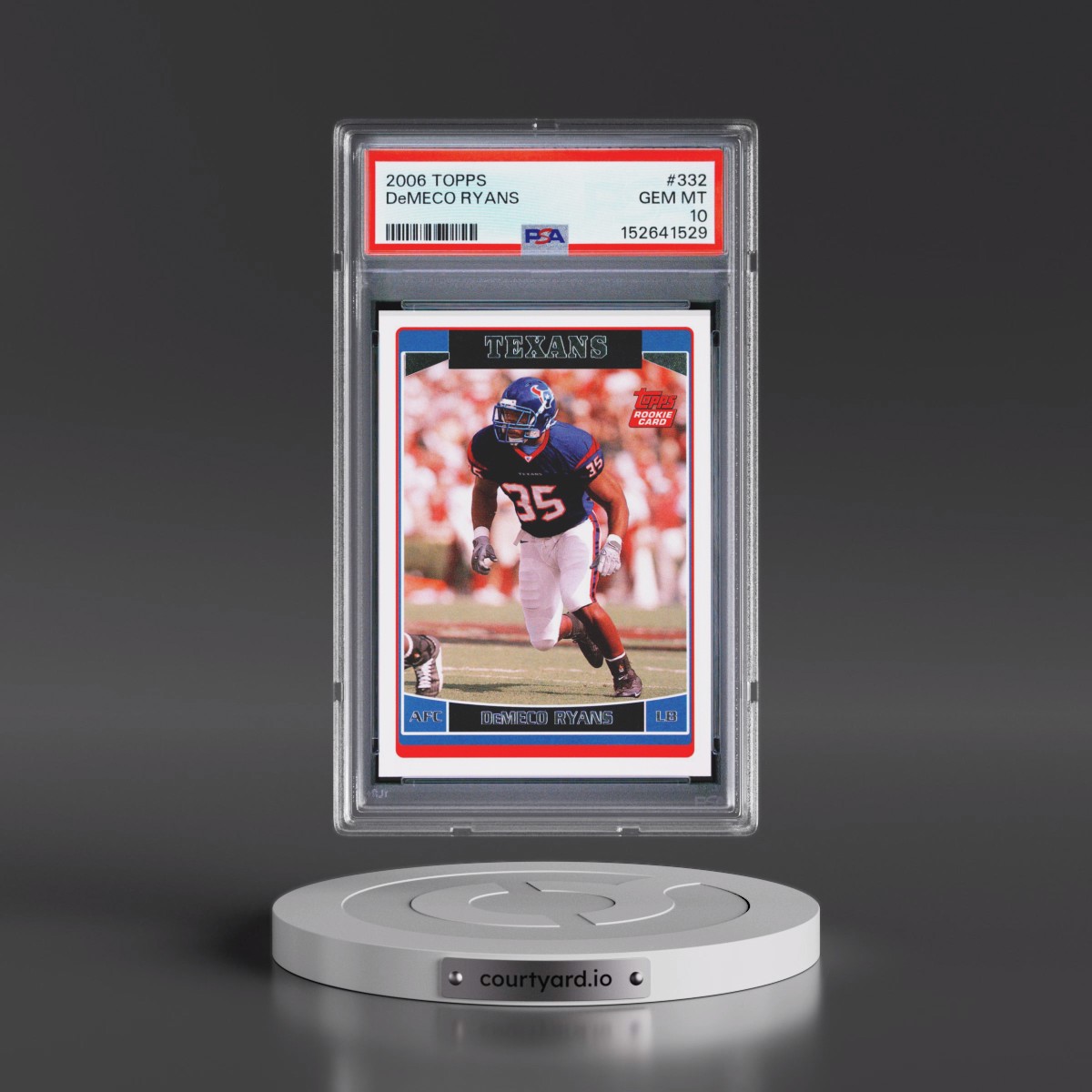 2006 Topps #332 DeMeco Ryans (PSA 10 GEM MINT)