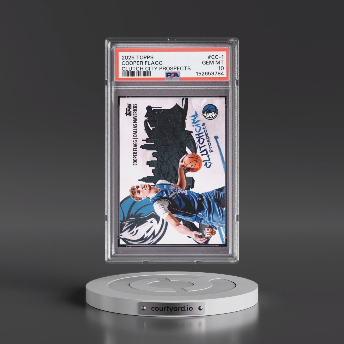 2025 Topps Clutch City Prospects #CC-1 Cooper Flagg (PSA 10 GEM MINT)