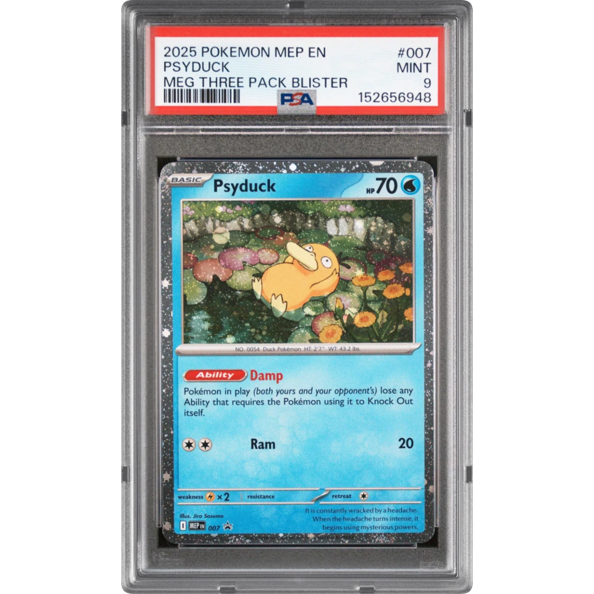 Pokémon Mep Me Black Star Psyduck - Three Pack Blister