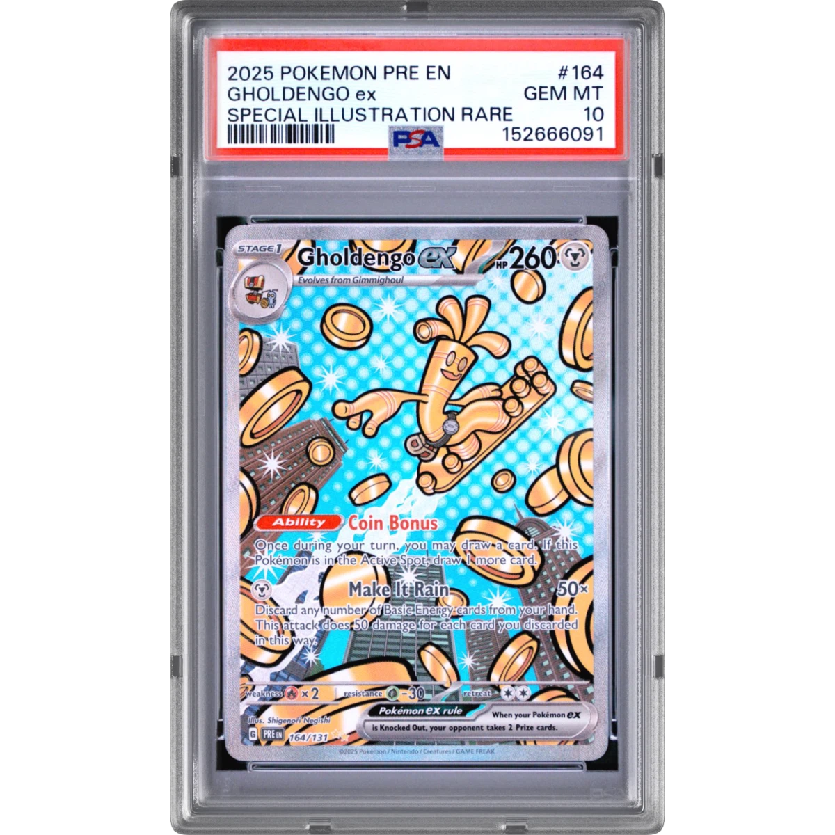Gholdengo EX card artwork