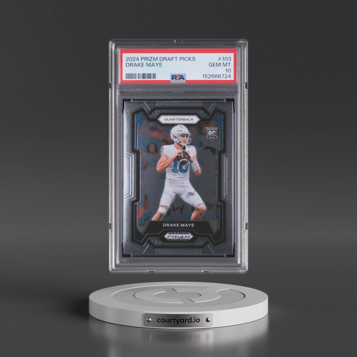 2024 Panini Prizm Draft Picks #103 Drake Maye (PSA 10 GEM MINT)