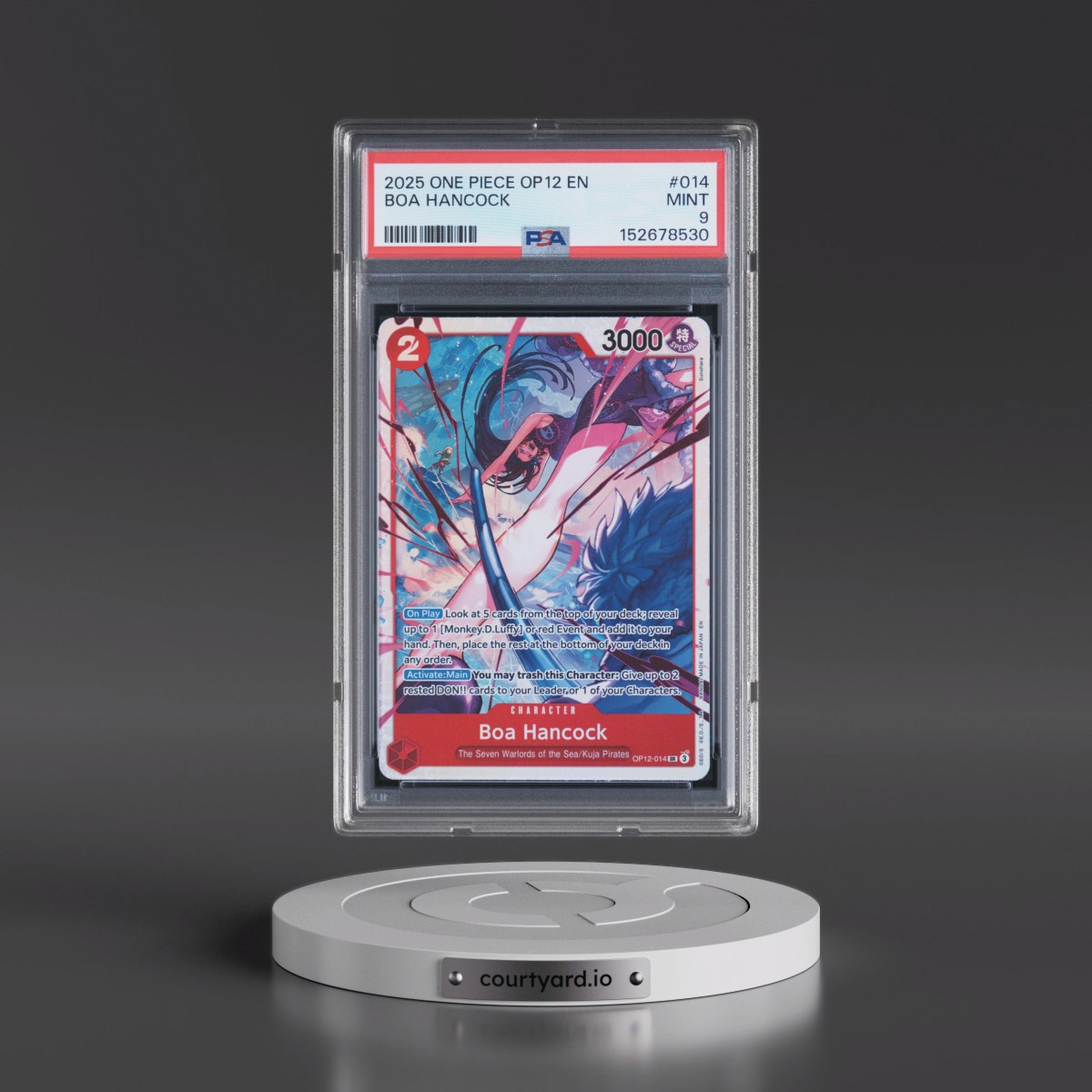 2025 One Piece OP12-Legacy of the Master #014 Boa Hancock (PSA 9 MINT)