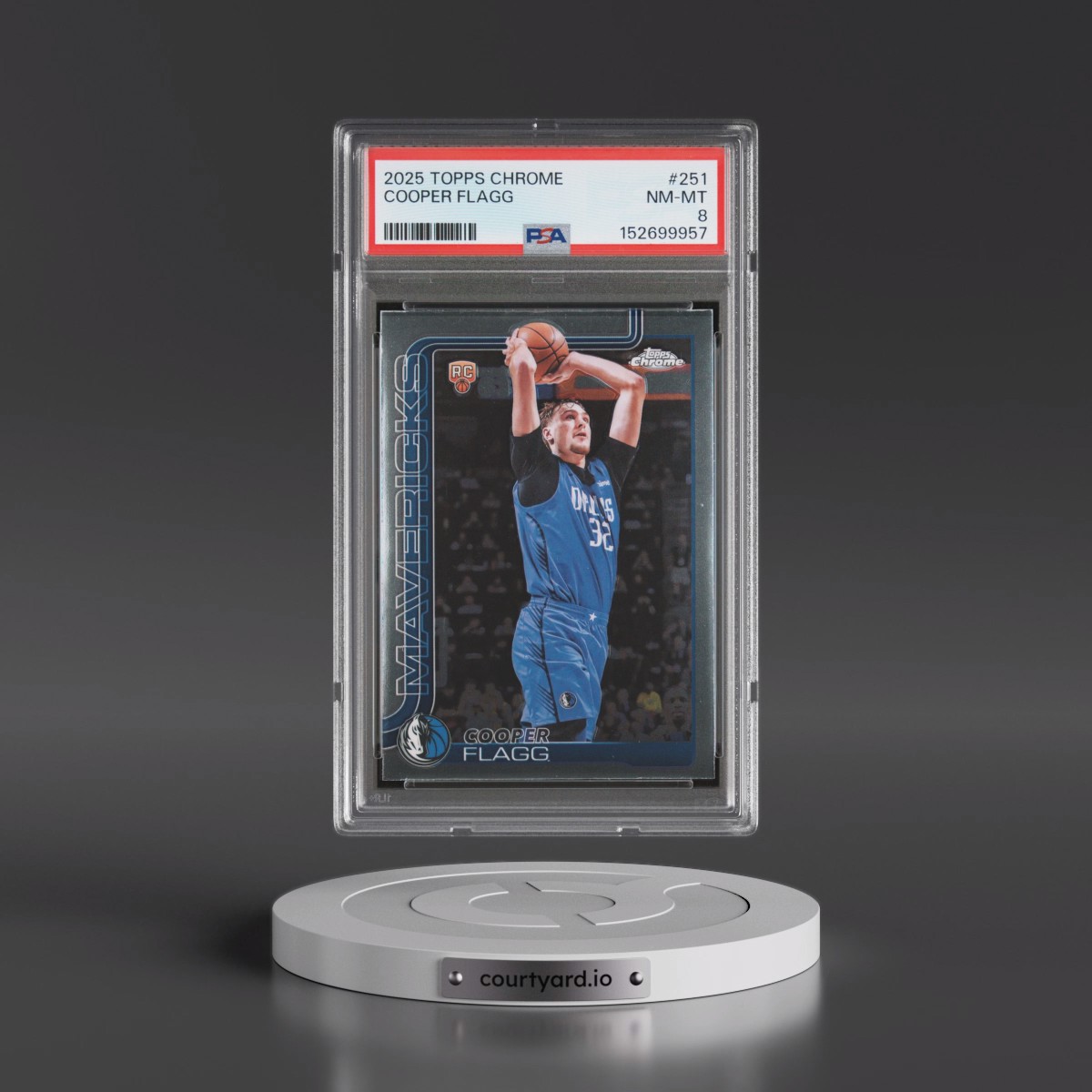 2025 Topps Chrome #251 Cooper Flagg (PSA 8 NM-MT)