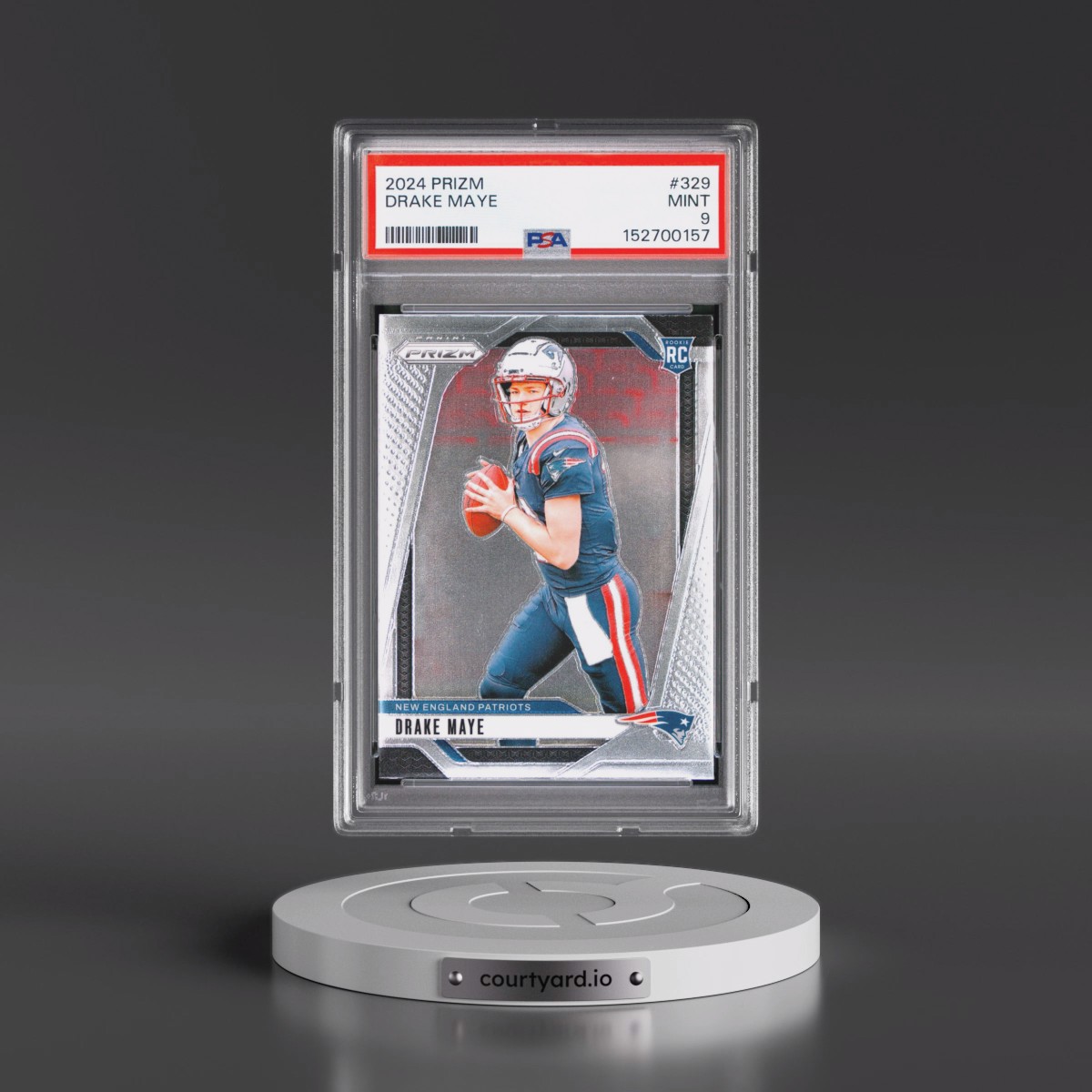 2024 Panini Prizm #329 Drake Maye (PSA 9 MINT)