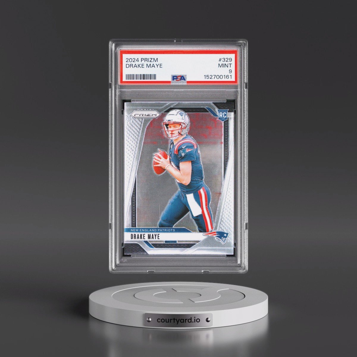 2024 Panini Prizm #329 Drake Maye (PSA 9 MINT)