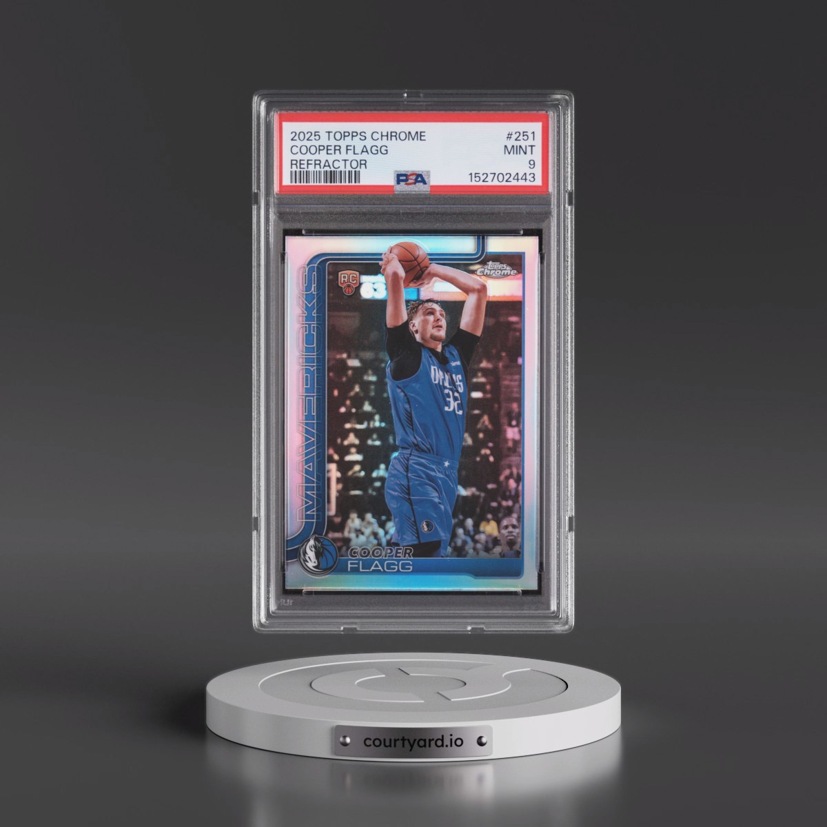 2025 Topps Chrome #251 Cooper Flagg - Refractor (PSA 9 MINT)
