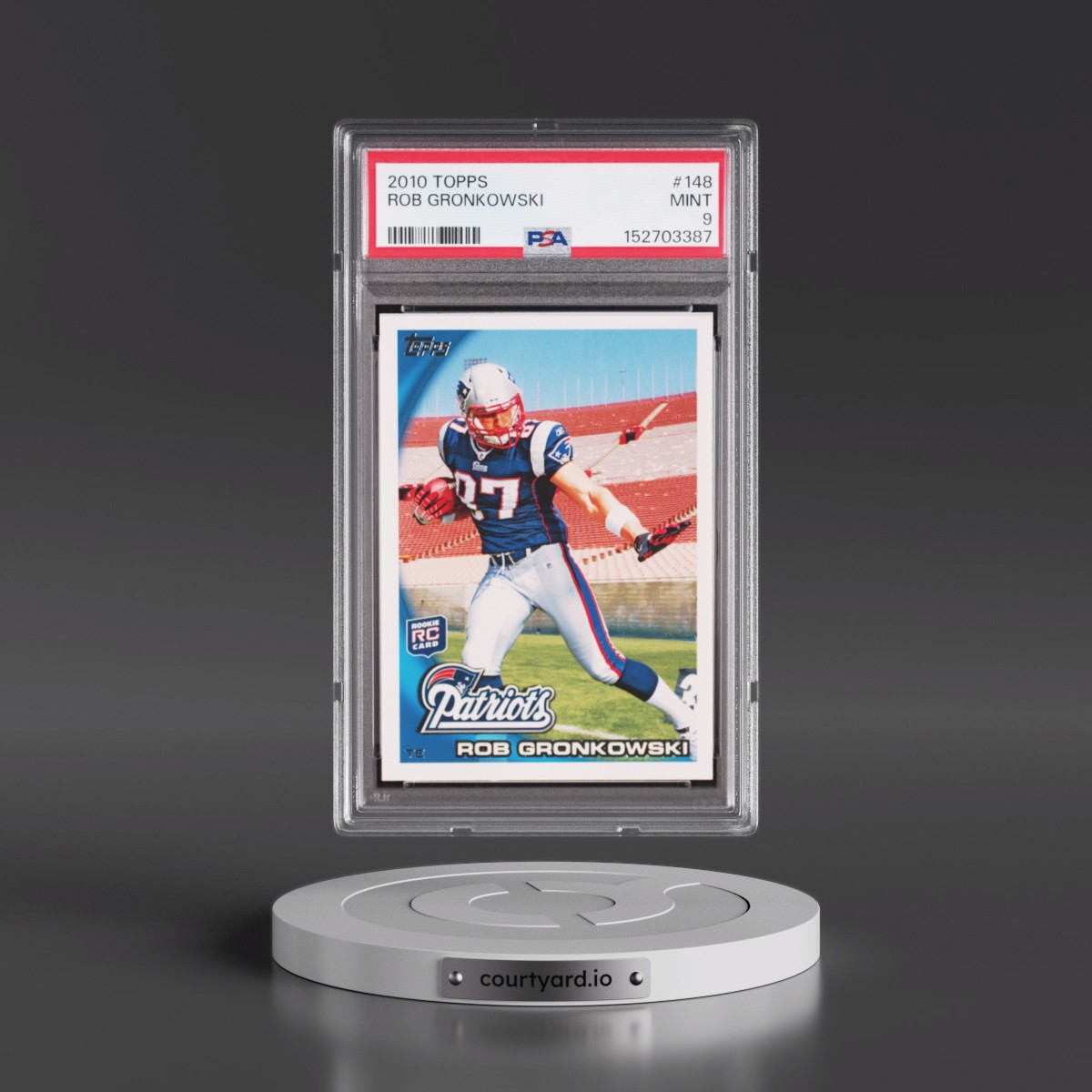 2010 Topps Rob Gronkowski #148 PSA 9