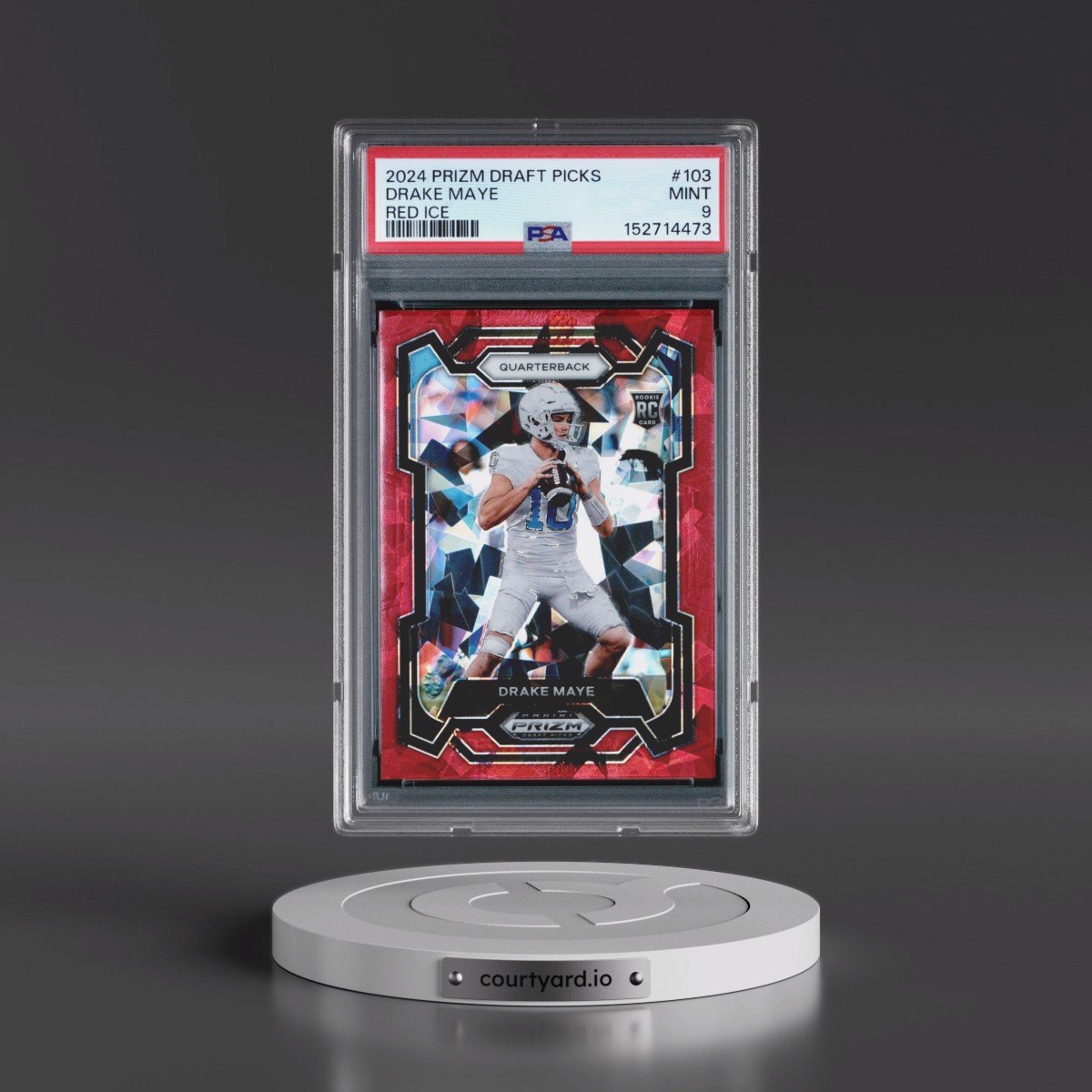 2024 Panini Prizm Draft Picks #103 Drake Maye - Red Ice (PSA 9 MINT)