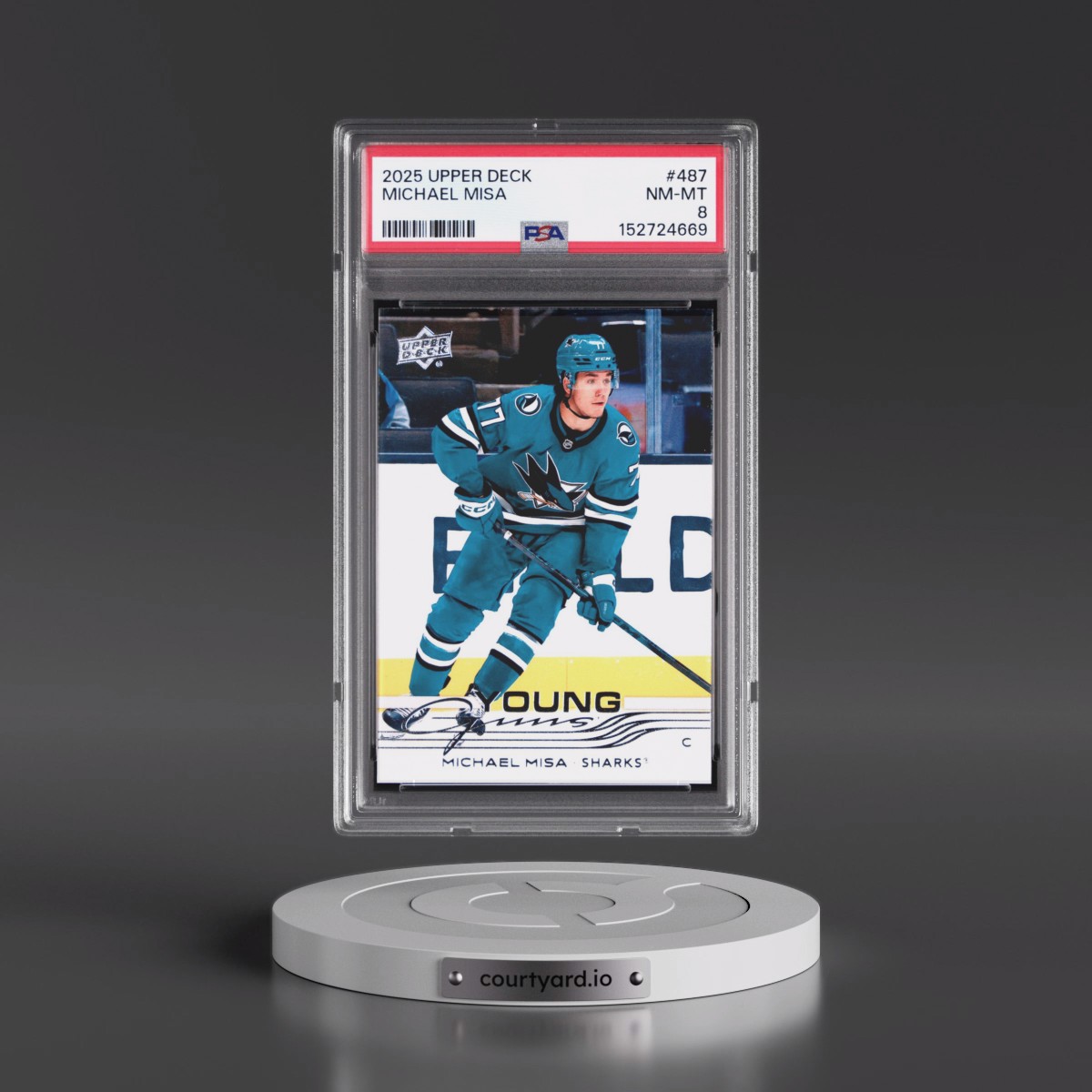 2025 Upper Deck #487 Michael Misa (PSA 8 NM-MT)