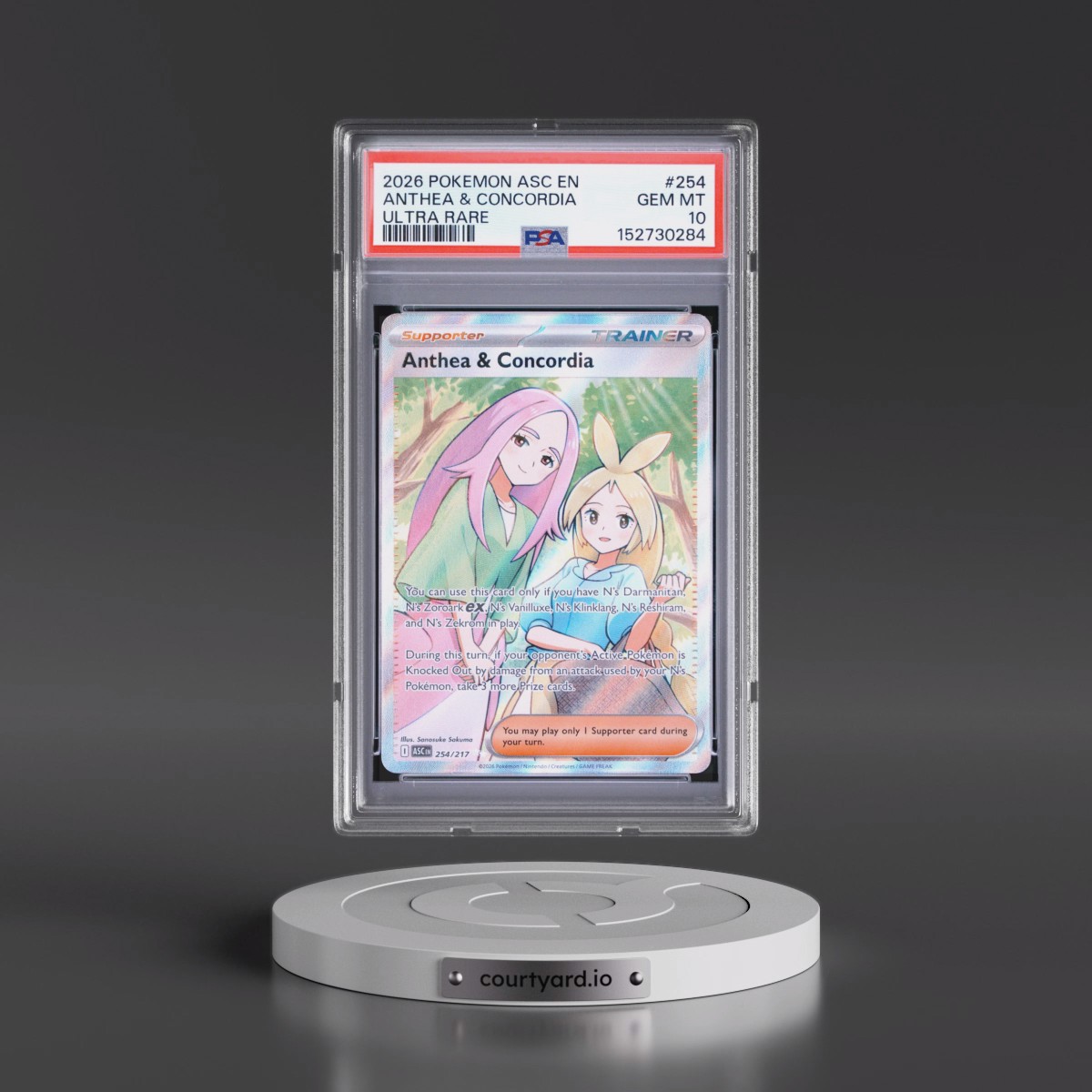 2026 Pokémon Asc EN-Ascended Heroes #254 Anthea & Concordia - Ultra Rare (PSA 10 GEM MINT)
