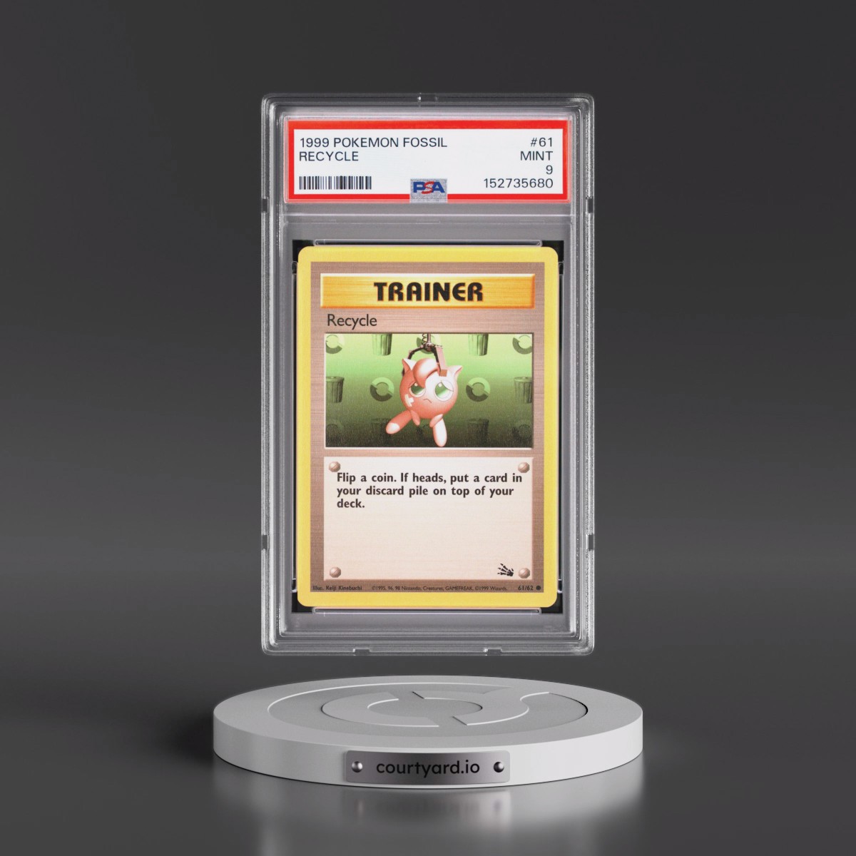 1999 Pokémon Fossil #61 Recycle (PSA 9 MINT)