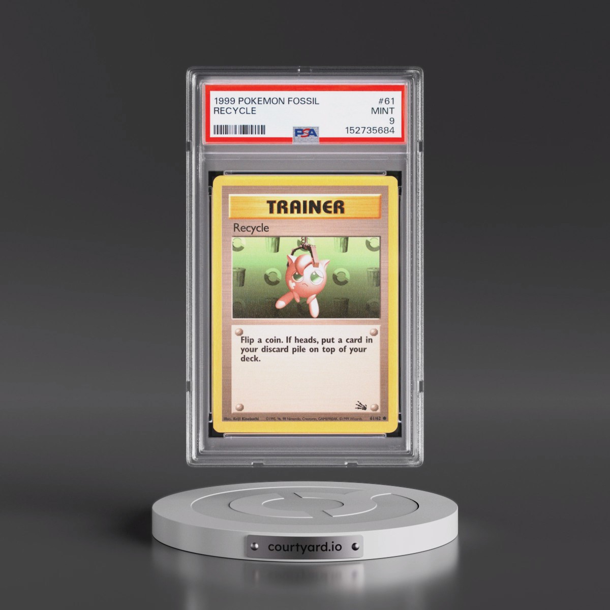 1999 Pokémon Fossil #61 Recycle (PSA 9 MINT)