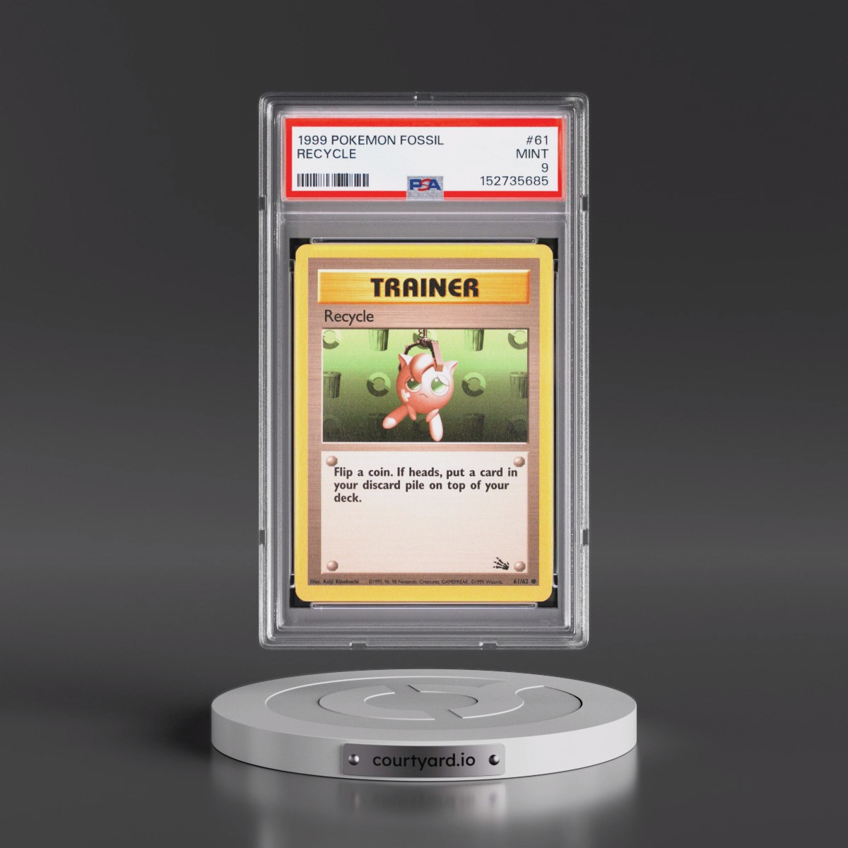 1999 Pokémon Fossil #61 Recycle (PSA 9 MINT)