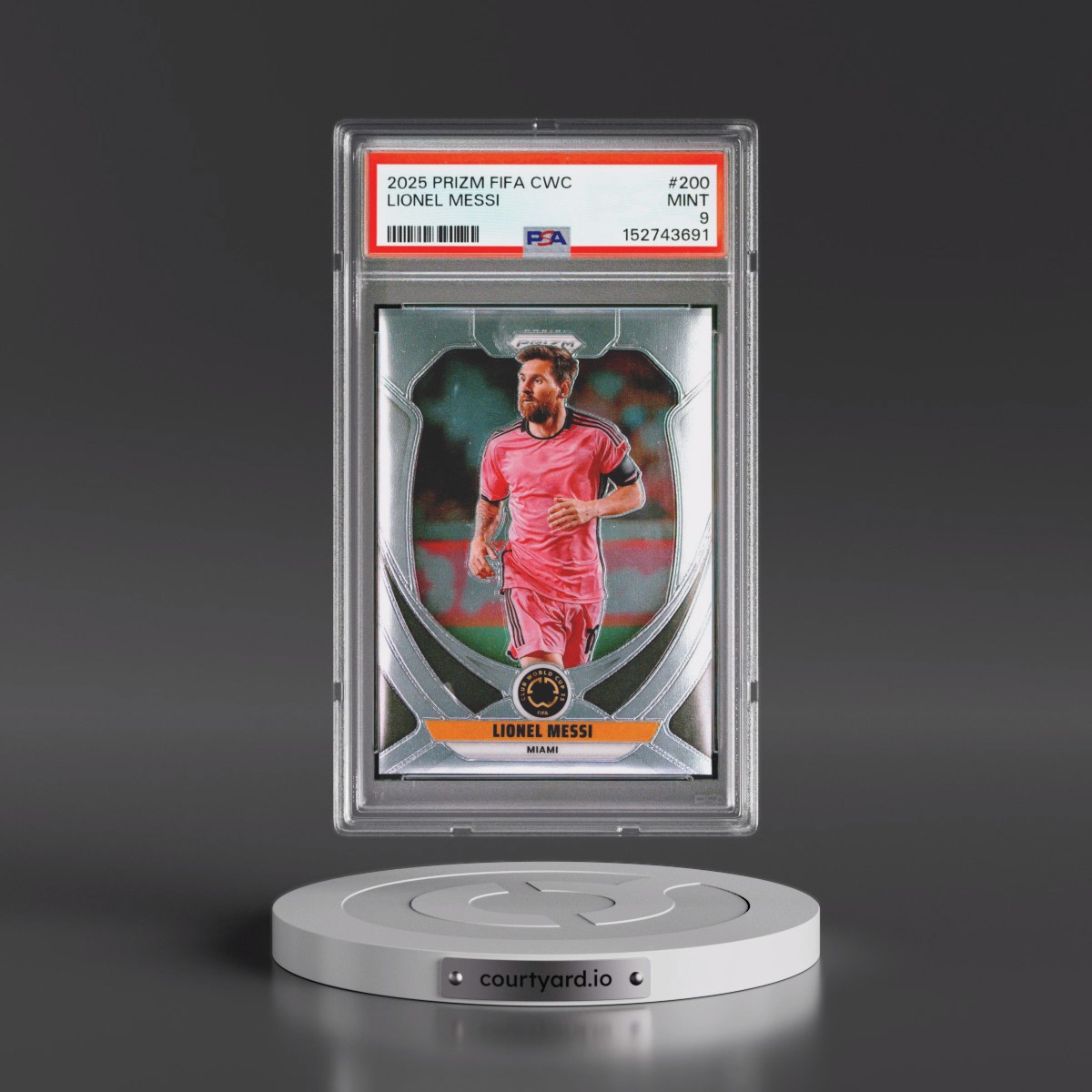 2025 Panini Prizm FIFA Club World Cup #200 Lionel Messi (PSA 9 MINT)