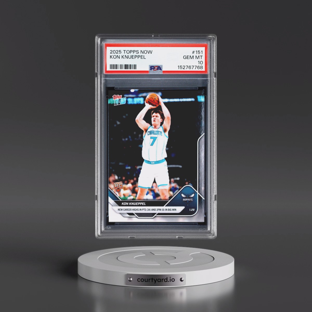 2025 Topps Now #151 Kon Knueppel (PSA 10 GEM MINT)