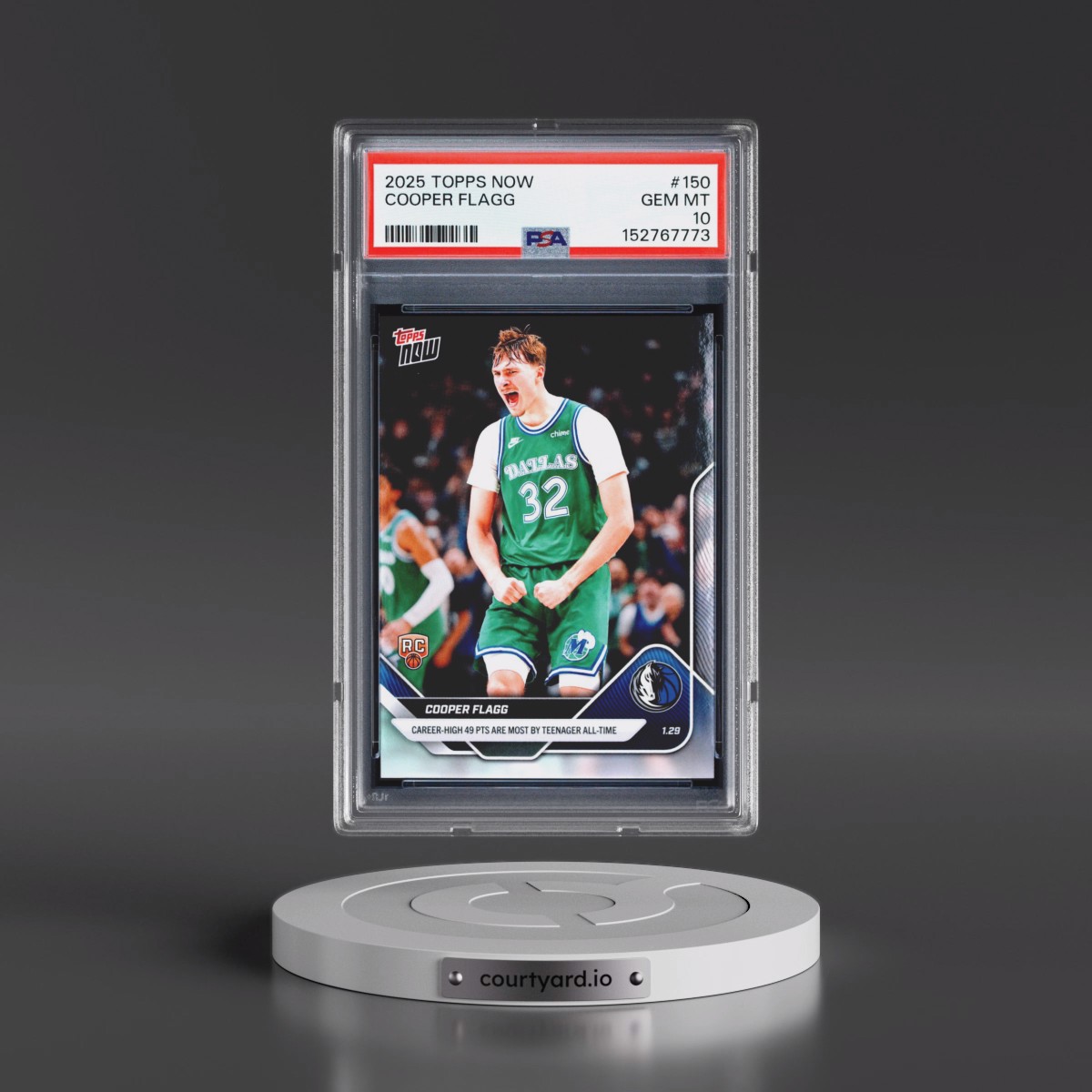2025 Topps Now #150 Cooper Flagg (PSA 10 GEM MINT)