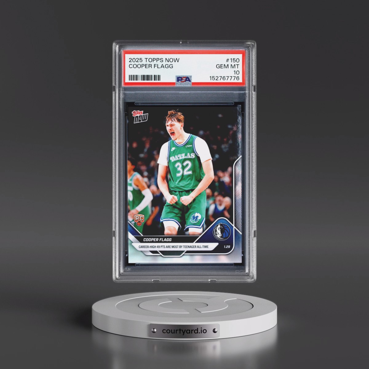2025 Topps Now #150 Cooper Flagg (PSA 10 GEM MINT)