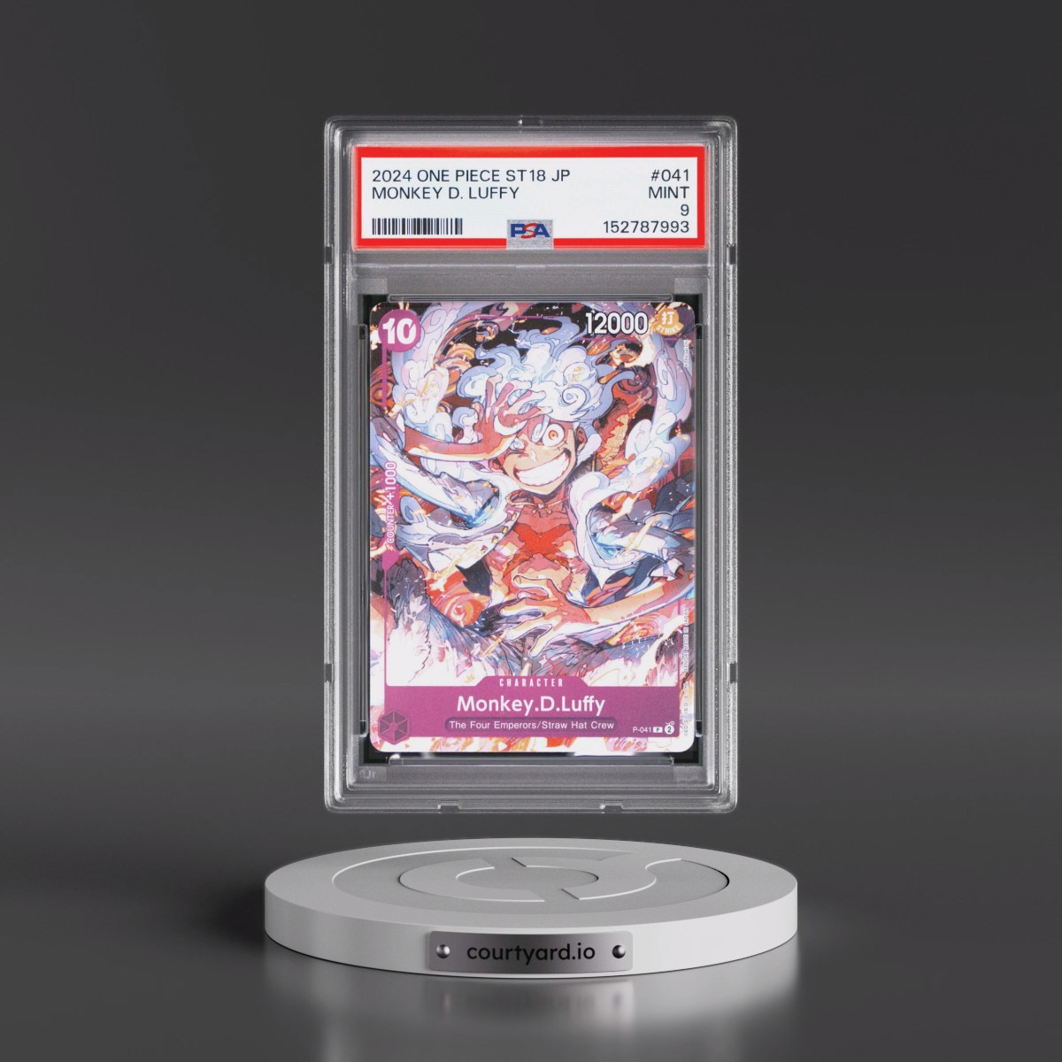 2024 One Piece Japanese Starter Deck ST18-Purple Monkey D. Luffy #041 Monkey D. Luffy (PSA 9 MINT)