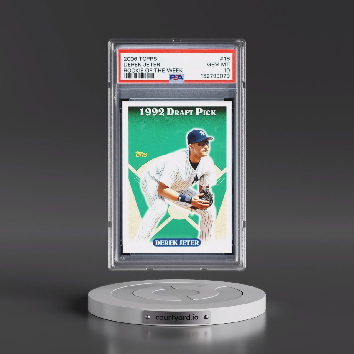 2006 Topps Rookie of the Week #18 Derek Jeter (PSA 10 GEM MINT)