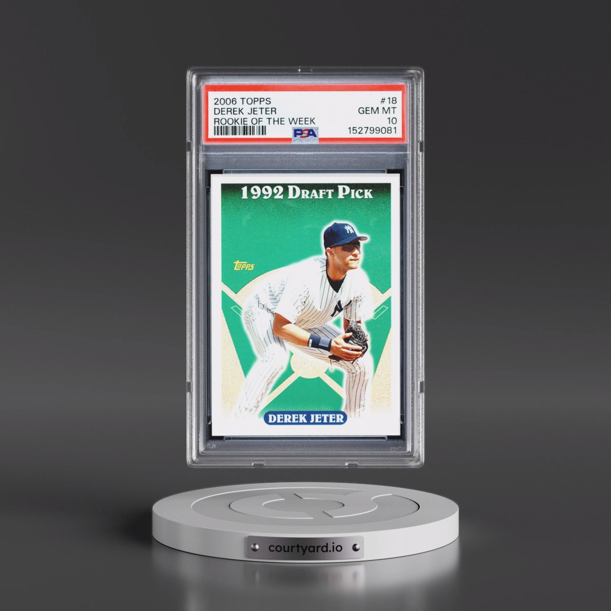 2006 Topps Rookie of the Week #18 Derek Jeter (PSA 10 GEM MINT)