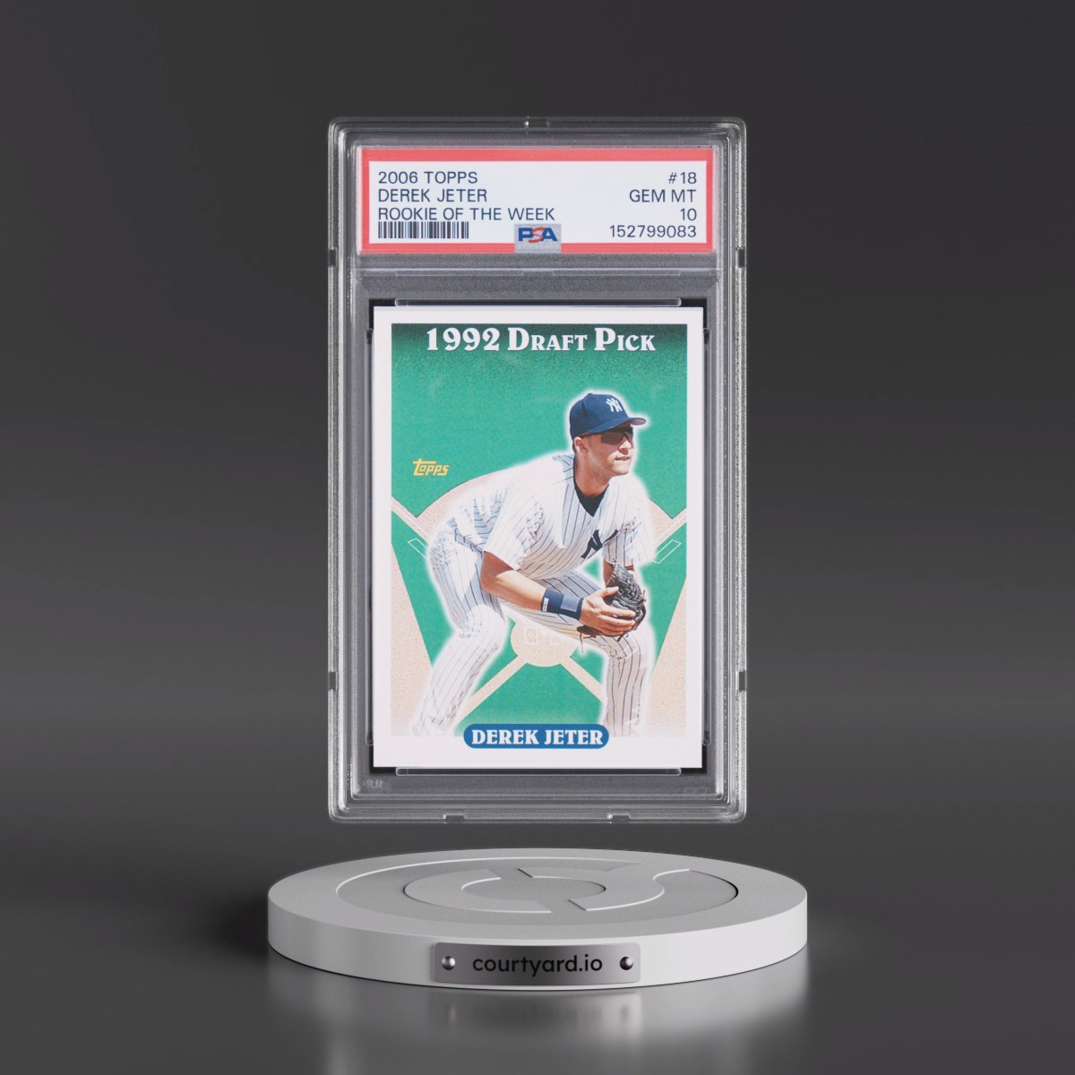2006 Topps Rookie of the Week #18 Derek Jeter (PSA 10 GEM MINT)