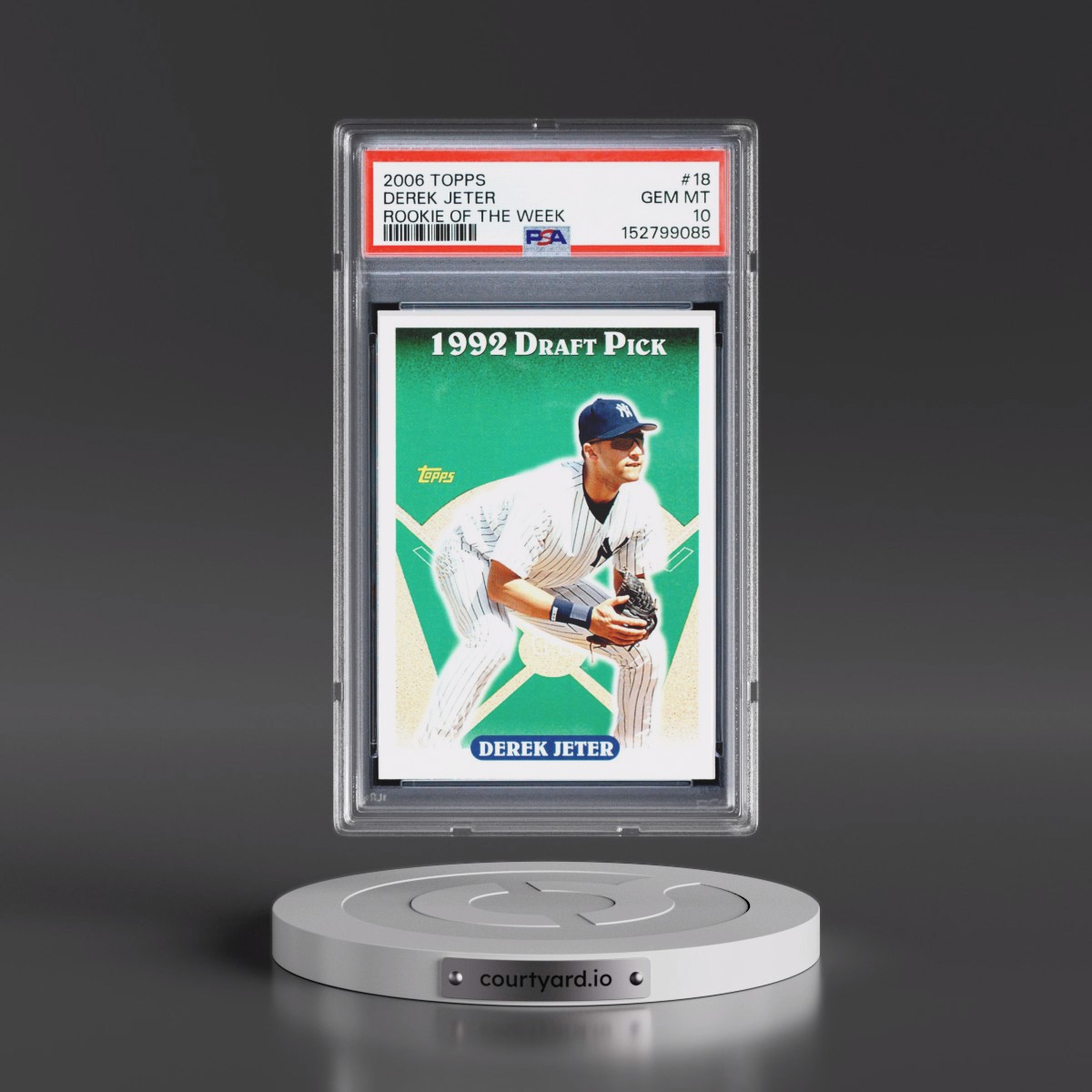 2006 Topps Rookie of the Week #18 Derek Jeter (PSA 10 GEM MINT)