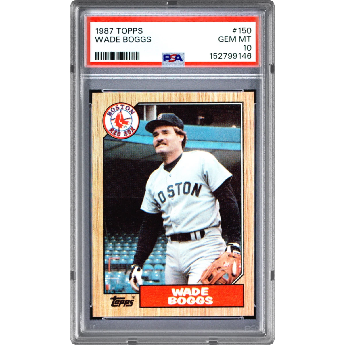 1987 Topps #150 Wade Boggs (PSA 10 GEM MINT)
