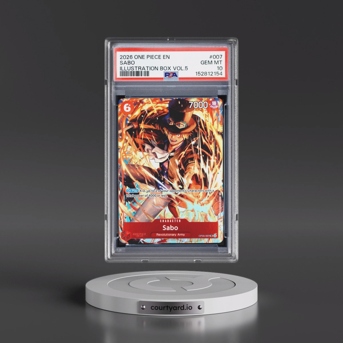 2026 One Piece Promos #007 Sabo - Illustration Box Vol.5 (PSA 10 GEM MINT)