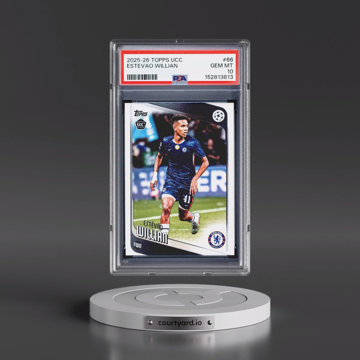 2025 Topps UEFA Club Competitions Estevao Willian #66 PSA 10