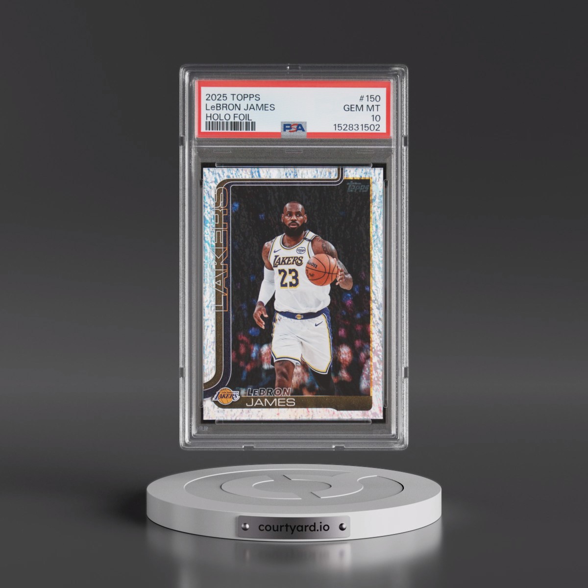 2025 Topps #150 LeBron James - Holo Foil (PSA 10 GEM MINT)