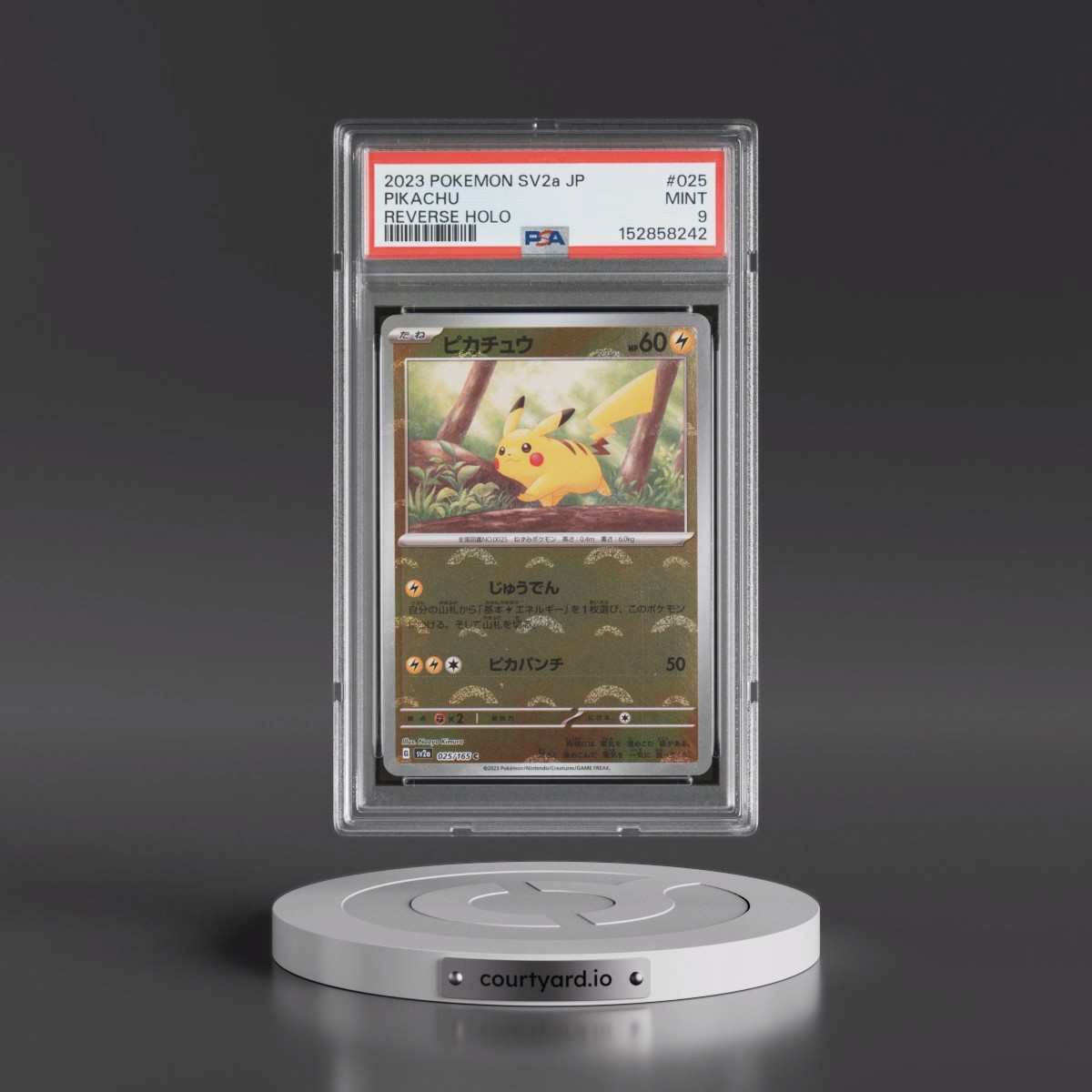 2023 Pokémon Sv2a-Pokémon 151 #025 Pikachu - Reverse Holo (PSA 9 MINT)