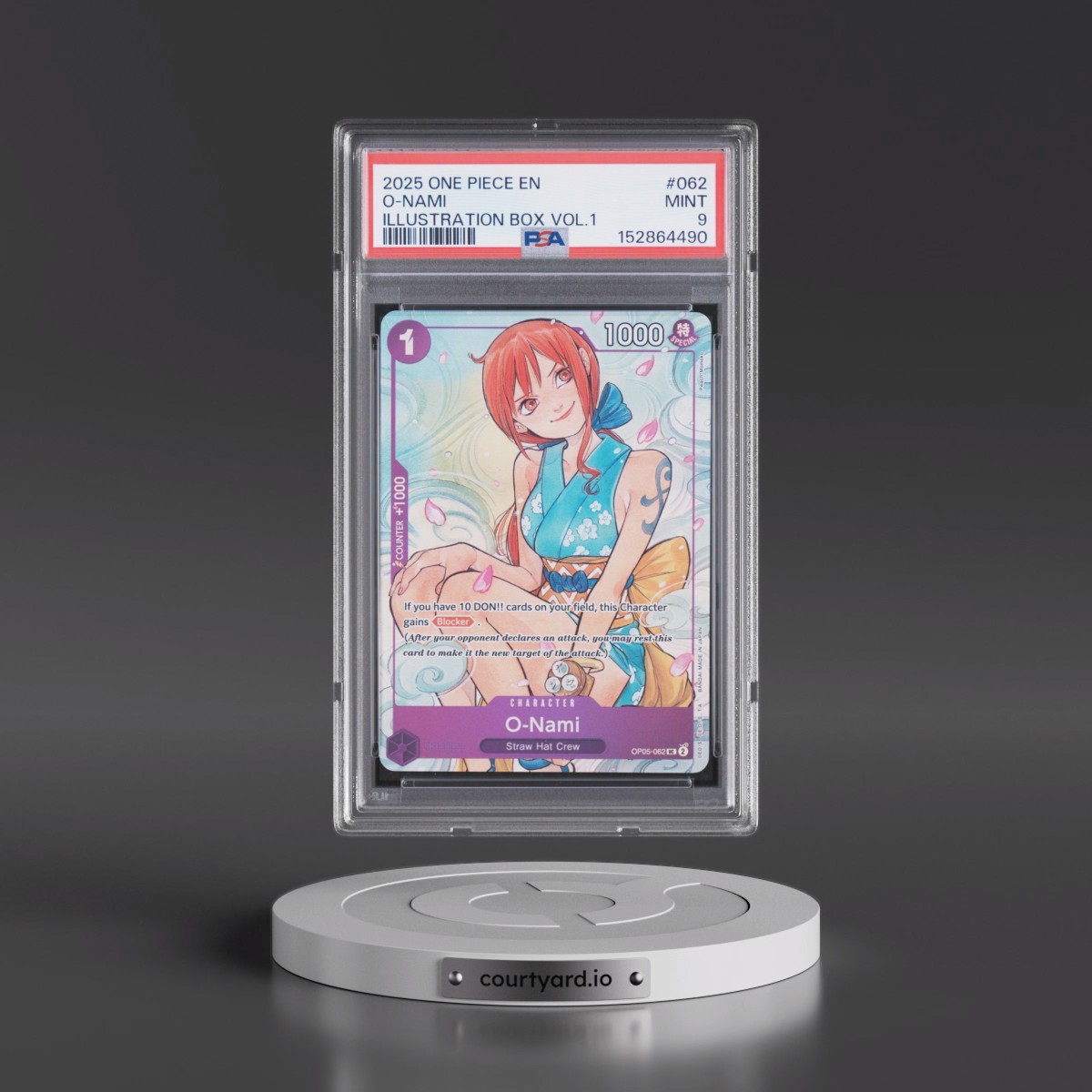 2025 One Piece Promos #062 O-Nami - Illustration Box Vol.1 (PSA 9 MINT)