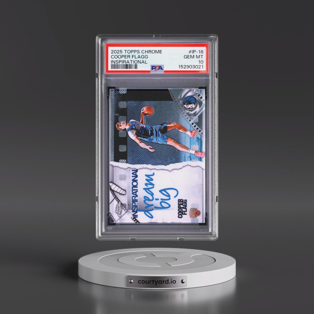 2025 Topps Chrome Inspirational #IP-18 Cooper Flagg (PSA 10 GEM MINT)
