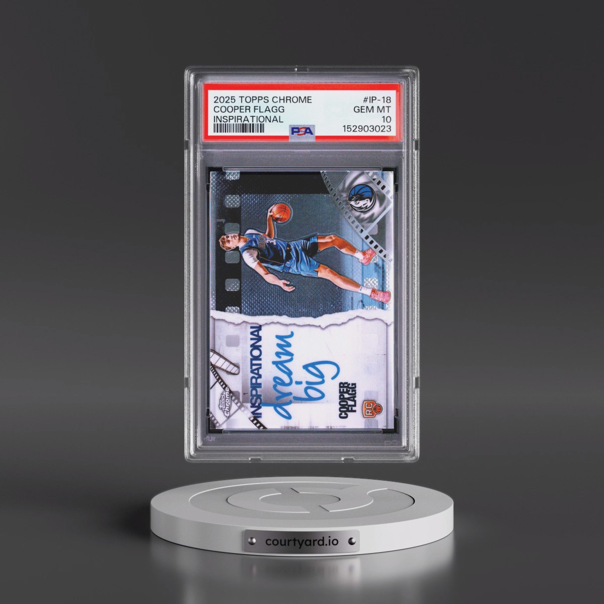 2025 Topps Chrome Inspirational #IP-18 Cooper Flagg (PSA 10 GEM MINT)