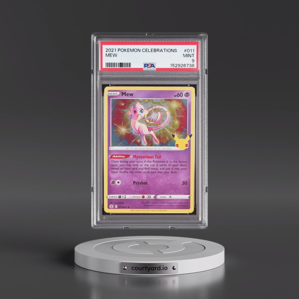 2021 Pokémon Celebrations #011 Mew (PSA 9 MINT)