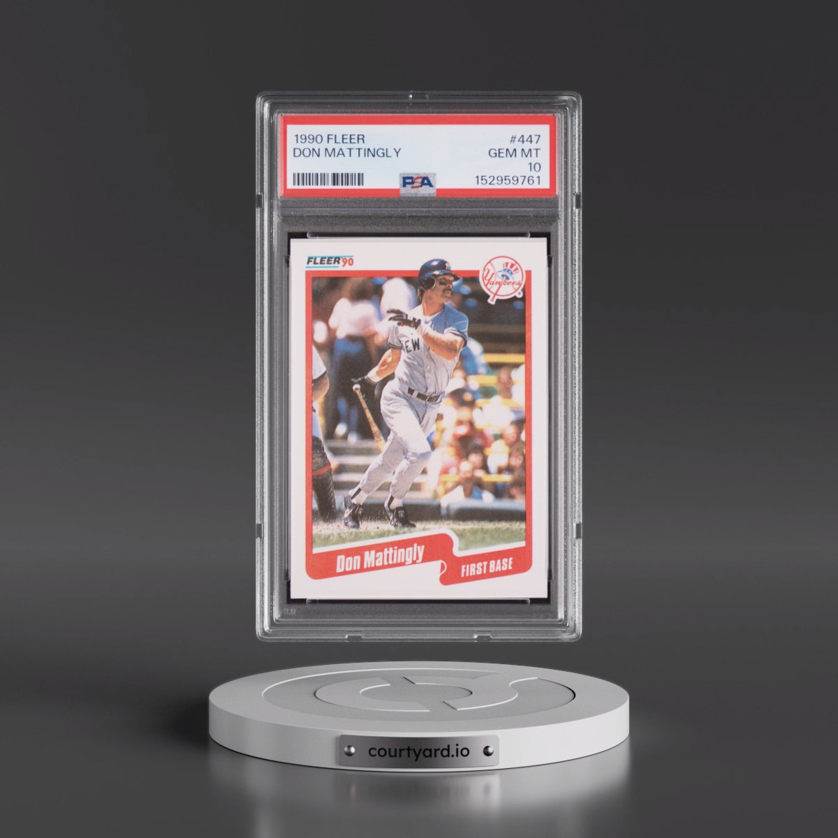 1990 Fleer #447 Don Mattingly (PSA 10 GEM MINT)