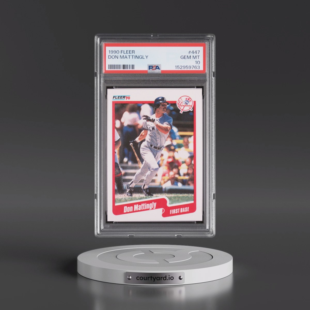 1990 Fleer #447 Don Mattingly (PSA 10 GEM MINT)