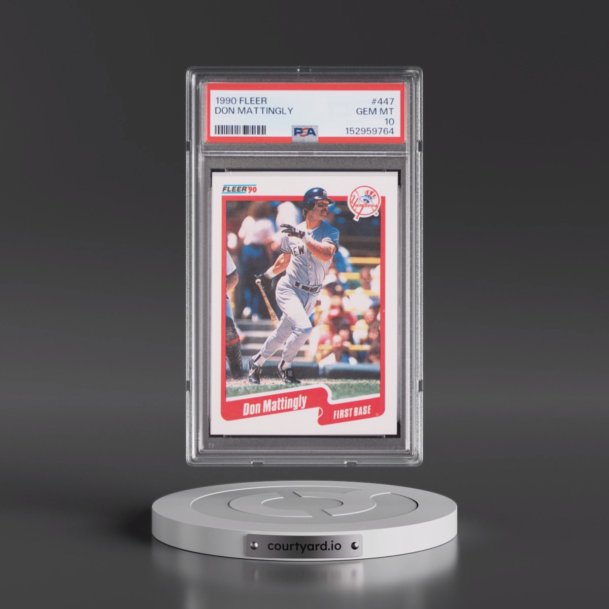 1990 Fleer #447 Don Mattingly (PSA 10 GEM MINT)