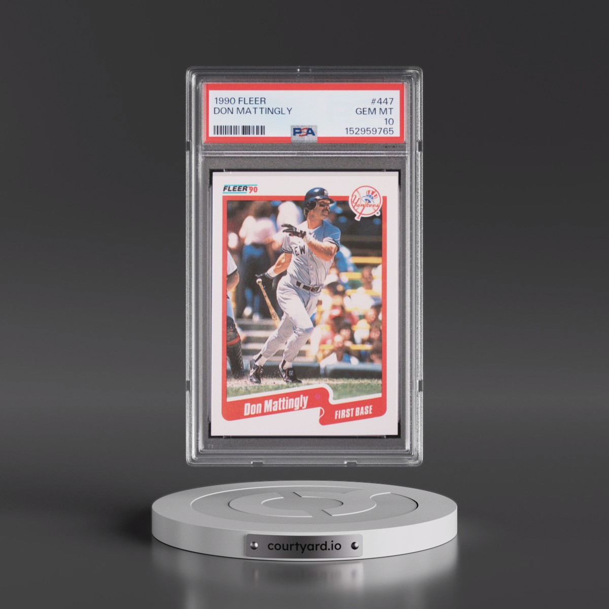 1990 Fleer #447 Don Mattingly (PSA 10 GEM MINT)