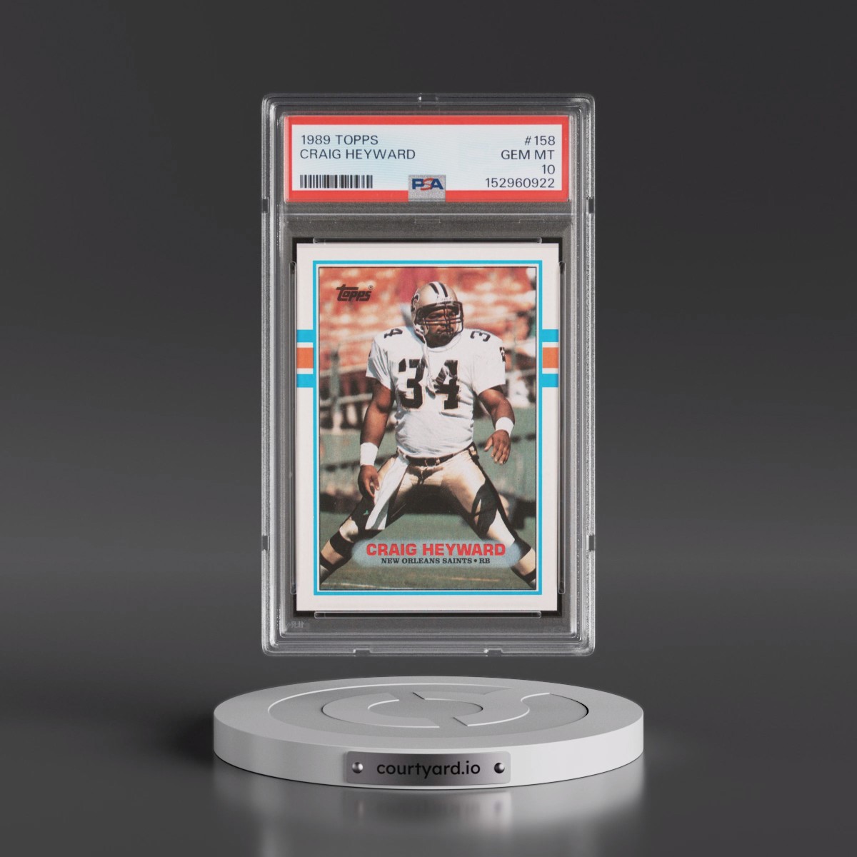 1989 Topps #158 Craig Heyward (PSA 10 GEM MINT)