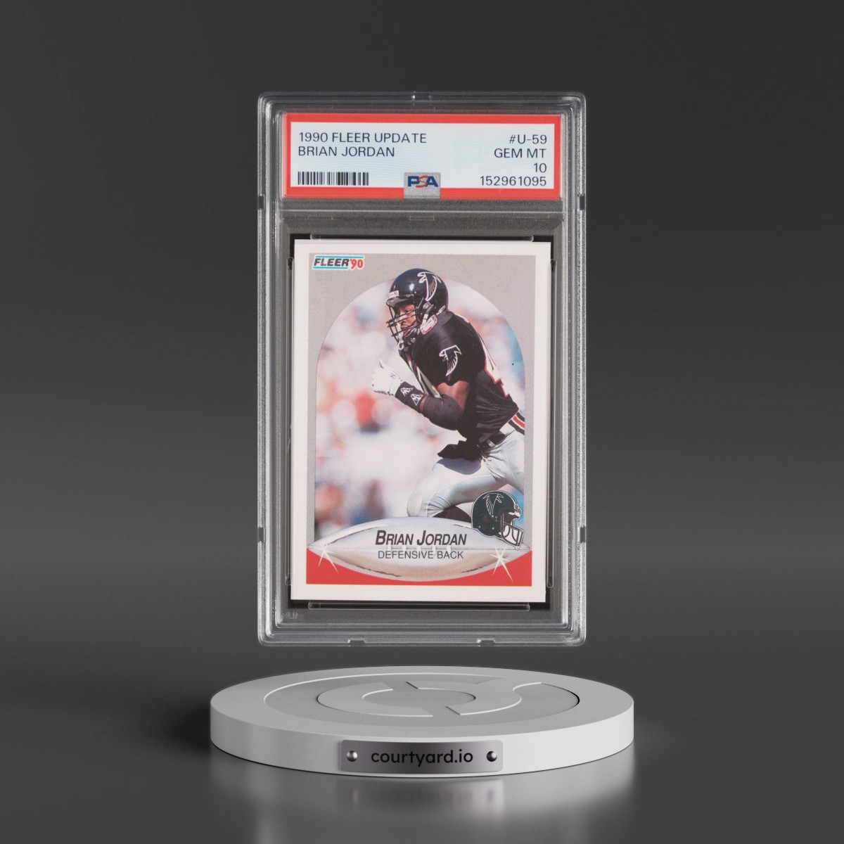 1990 Fleer Update #U-59 Brian Jordan (PSA 10 GEM MINT)